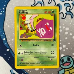 Koffing 58/82 Team Rocket Set Pokemon Card WOTC Vintage 2000 LP - Image 1