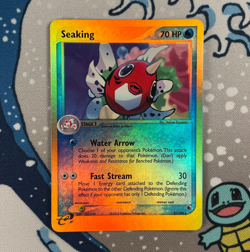 Seaking 21/109 Reverse Holo Rare EX Ruby & Sapphire Pokemon Card 2003 NM/LP - Image 1
