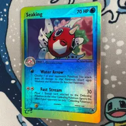 Seaking 21/109 Reverse Holo Rare EX Ruby & Sapphire Pokemon Card 2003 NM/LP - Image 3