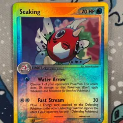 Seaking 21/109 Reverse Holo Rare EX Ruby & Sapphire Pokemon Card 2003 NM/LP - Image 4