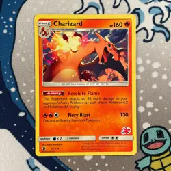 Charizard 3/70 Rare Non Holo Sun Moon Battle Academy Deck Promo Pokemon Card NM - Image 1