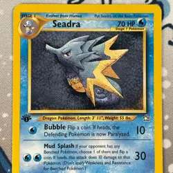 Seadra 48/111 1st Edition Neo Genesis Set WOTC Vintage Pokemon Card 2000 NM/LP - Image 2
