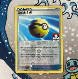 Quick Ball 179/202 League Cup Promo Reverse Holo Sword & Shield Pokemon Card NM - Image 1