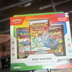 Pokemon TCG First Partner Illustration Collection Series 1 Box (3 Promo Cards) - Image 1