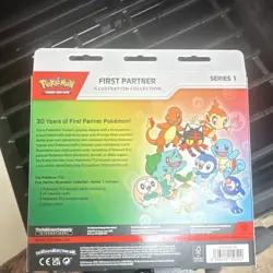 Pokemon TCG First Partner Illustration Collection Series 1 Box (3 Promo Cards) - Image 2