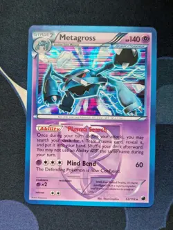 Metagross 52/116 Holo Rare Pokemon Card Pokemon TCG Black White Plasma Freeze NM - Image 2