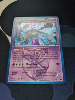 Metagross 52/116 Holo Rare Pokemon Card Pokemon TCG Black White Plasma Freeze NM - Image 3