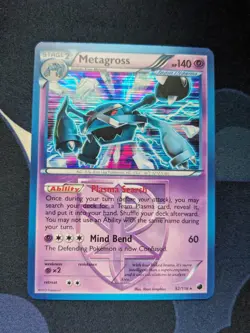 Metagross 52/116 Holo Rare Pokemon Card Pokemon TCG Black White Plasma Freeze NM - Image 4