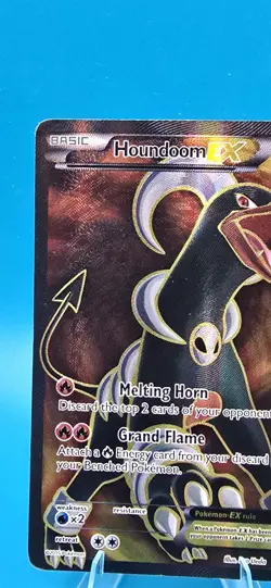 Pokemon Houndoom EX Full Art Ultra Rare Holo Card 153/162 XY Breakthrough B1 - Image 2