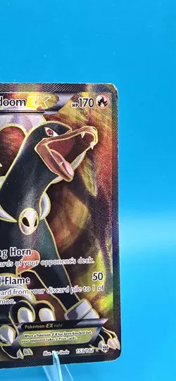 Pokemon Houndoom EX Full Art Ultra Rare Holo Card 153/162 XY Breakthrough B1 - Image 3