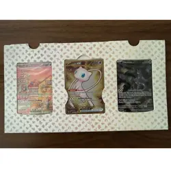 Pokemon TCG Nintendo Promo Foil 3-Card Lot Mew ex 053/ Mew ex Metal/ Mewtwo 052 - Image 1