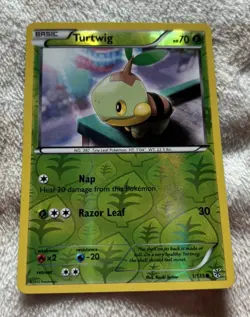 Turtwig 1/135 Plasma Storm Pokemon Card Reverse Holo - Image 1