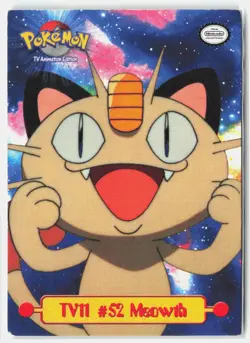 Meowth #87 Topps Trading Cards Series 1 Pokemon Moderately Played - Image 1