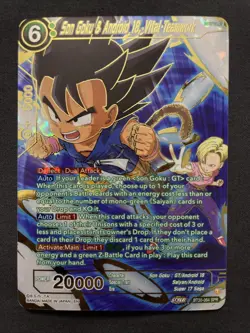 Dragon Ball Super Card Game Son Goku Android 18 Vital Teamwork Card BT20 064 SPR - Image 1