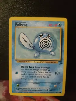 Pokemon TCG Poliwag Base Set 2 88/130 Unlimited Common Card WOTC Played MP - Image 1