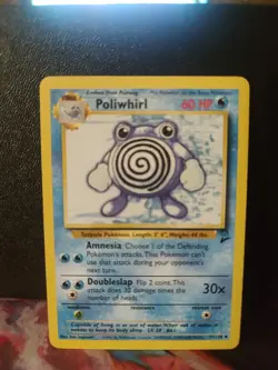 Poliwhirl Base Set 2 Uncommon Pokemon Card 1999 WOTC Vintage - Image 1