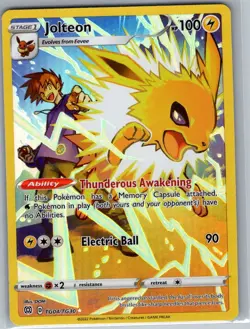 Jolteon TG04/TG30 SWSH09: Brilliant Stars Trainer Gallery - Pokemon Card - NM - Image 1