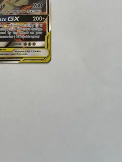 Pokemon TCG Reshiram & Charizard GX SM201 Black Star Promo Tag Team Holo Card - Image 5