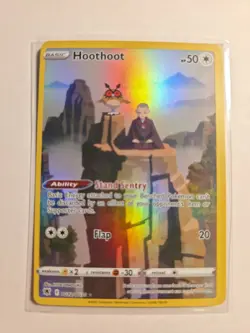 Pokemon Hoothoot Basic 50 HP Sentry Ability Bird Card English Standard NM - Image 1