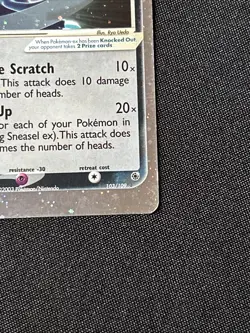 Pokemon TCG Sneasel EX Ultra Rare Holo Card 103/109 - Heavily Played - Image 4