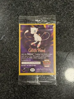 Pokemon The First Movie Mewtwo Promo Card Sealed 1999 WB Gold Stamp Catch Mew - Image 4
