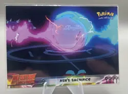 ASH'S SACRIFICE #36 - BLACK Logo - NONHOLO - MEWTWO SB - TOPPS POKEMON CARD - NM - Image 1