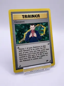 Pokemon TCG Giovanni 104/132 Non Holo Rare Trainer Card Gym Challenge WOTC - Image 1