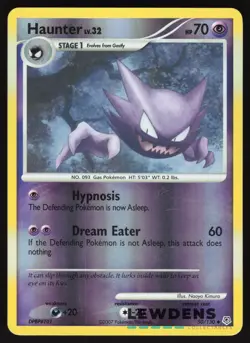 Haunter - 50/130 - Uncommon Reverse Holo - Diamond & Pearl Base - Pokemon Card 1 - Image 1