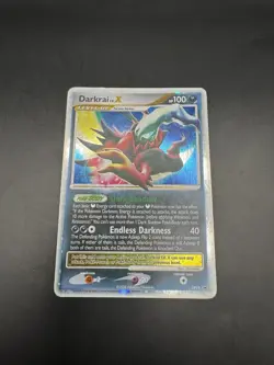 Pokemon TCG Darkrai LV.X DP19 Diamond and Pearl Black Star Promo Holo NM TCG - Image 1