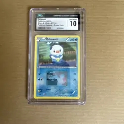 Oshawott Pokemon League Cross- Holo CGC 10 (2011) Black And White 27/114 ￼ - Image 1