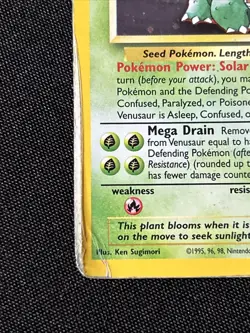 Pokemon TCG Venusaur Black Star Promo Holo Foil Card #13 - Damaged - Image 3