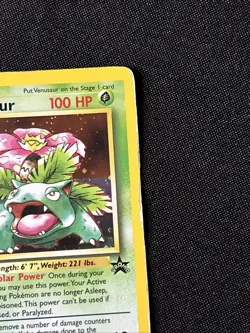 Pokemon TCG Venusaur Black Star Promo Holo Foil Card #13 - Damaged - Image 5