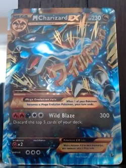 Pokemon TCG Mega-Charizard-EX 108/106 Holo Secret Rare - Image 1