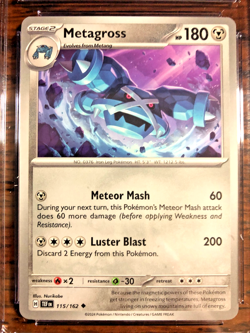 Metagross Uncommon #115 - CGC GEM MINT 10 - 2024 Temporal Forces - Pokemon TCG - Image 2