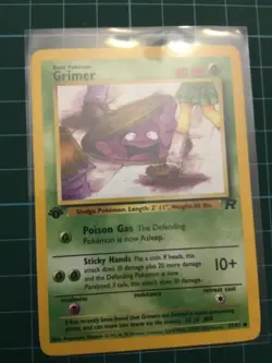 2000 Pokemon Grimer 57/82 1st Edition Team Rocket - Image 1
