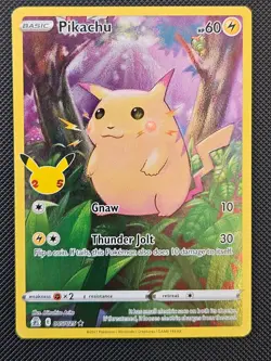 PIKACHU 005/025 HOLO CELEBRATIONS POKEMON NM/M 2021 - Image 1