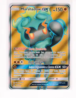~ESP~ SPANISH Marshadow GX 137/147 Burning Shadows Pokemon Card (G4) - Image 1