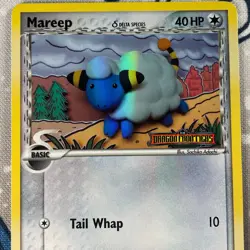 Mareep 54/101 Reverse Holo EX Dragon Frontiers Set Stamped Pokemon Card 2006 LP - Image 2