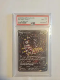 2022 POKEMON SWORD & SHIELD LOST ORIGIN #186 FULL ART/GIRATINA V PSA 10 - Image 1