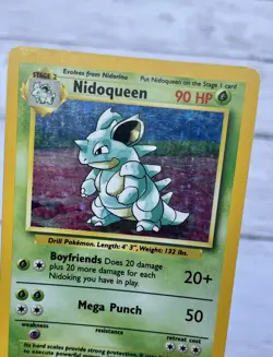 Nidoqueen Holo Jungle Set 7/64 No Symbol Pokemon Error Moderately Played WOTC - Image 3
