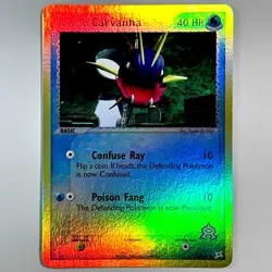 Team Aqua's Carvanha 47/95 Team Magma vs Team Aqua Reverse Holo Pokemon TCG NM - Image 1