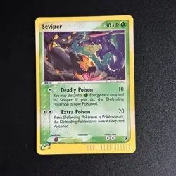 Pokemon Seviper Sandstorm - Holo Card 11/100 Pokemon TCG - E-Reader - MP - Image 1