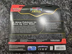 Pokemon Paldean Fates Fidough Tech Sticker Collection 3 pack Sealed New - Image 2