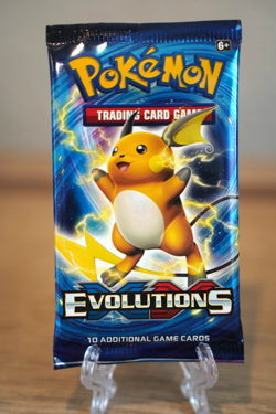 Pokemon TCG XY Evolutions Booster Pack 2016 Raichu Artwork Factory Sealed - Image 1