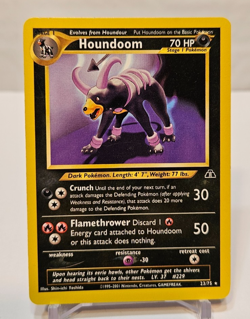 Houndoom 23/75 Rare Unlimited Neo Discovery Pokemon 1799 - Image 1