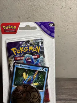 Pokemon Temporal Forces Blister Pack -Carvanha Promo & Coin- New Sealed-Mint! - Image 3