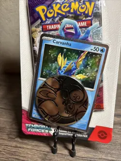 Pokemon Temporal Forces Blister Pack -Carvanha Promo & Coin- New Sealed-Mint! - Image 4