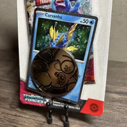 Pokemon Temporal Forces Blister Pack -Carvanha Promo & Coin- New Sealed-Mint! - Image 5