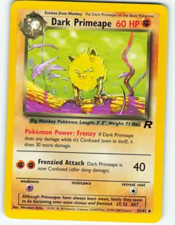 Dark Primeape - 43/82 Team Rocket - Pokemon TCG - 2000 - Image 1