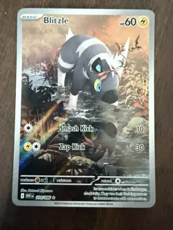 Pokemon TCG SV White Flare Blitzle Card 114/086 Illustration Rare NM/M - Image 1